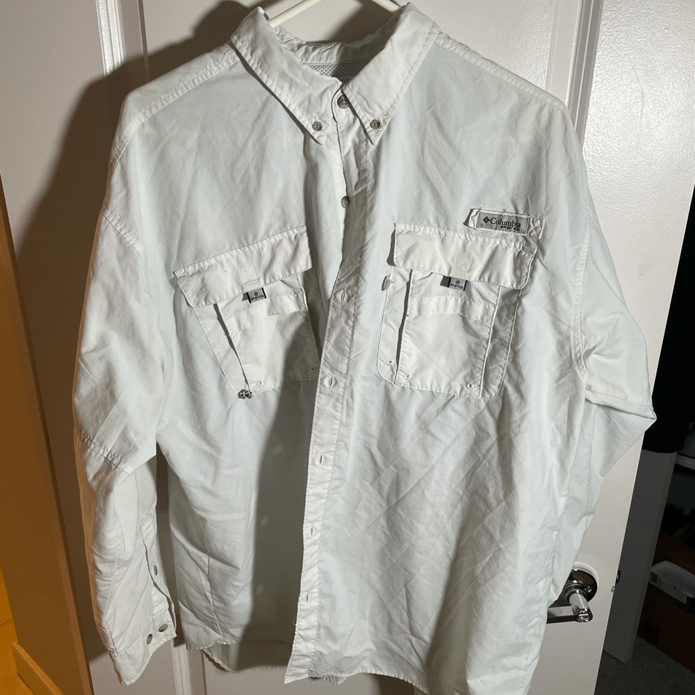White Columbia xl long sleeve button down